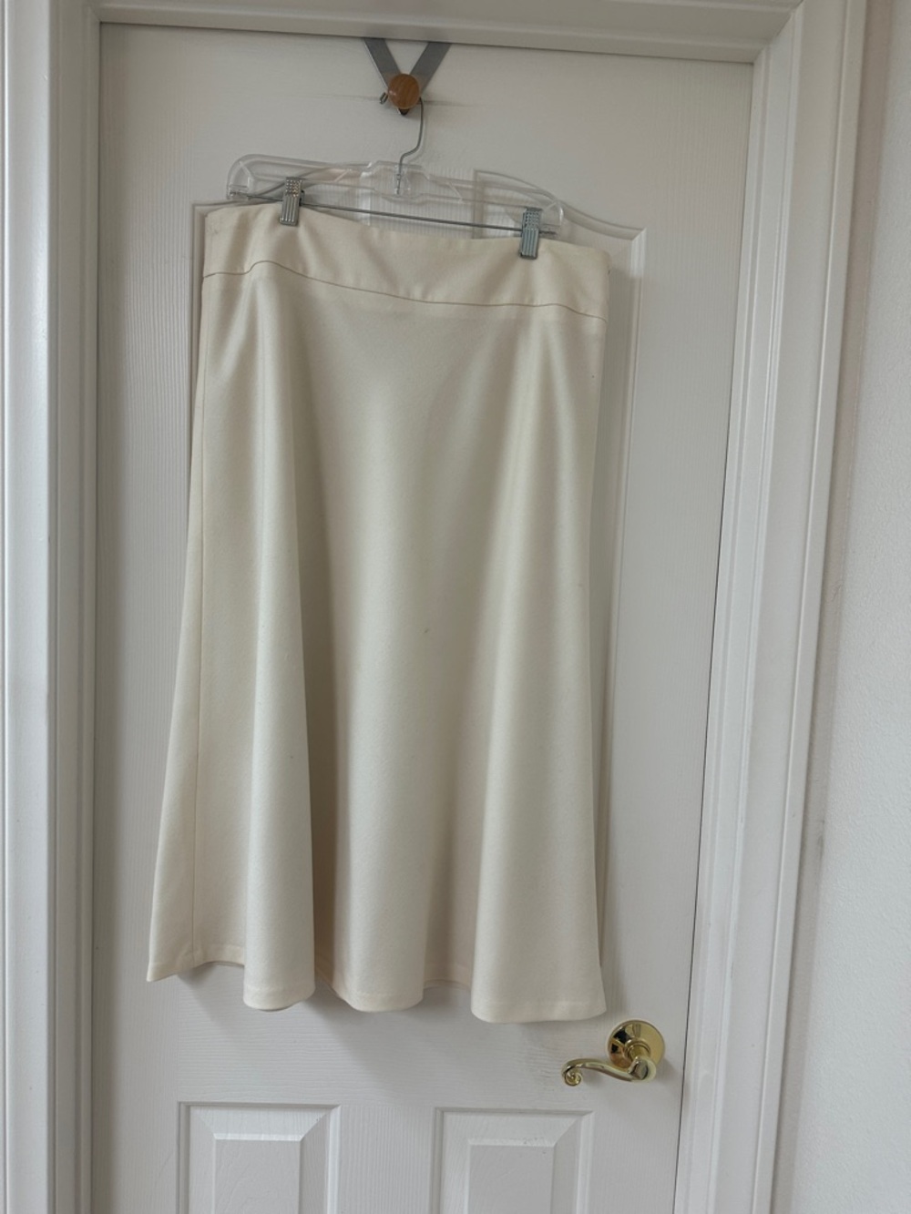 Wool midi skirt
